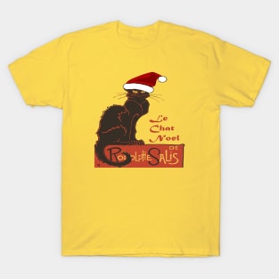 Le Chat Noel Christmas Spoof Vector Art T-Shirt